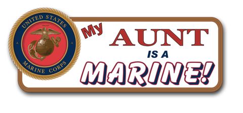 Aunt Is a Marine Bumper Sticker