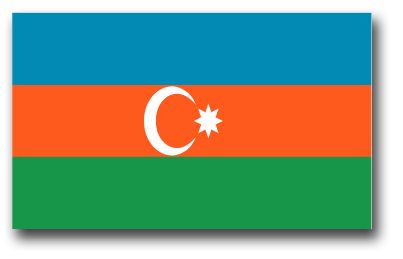Azerbaijan Flag Vinyl Transfer Decal