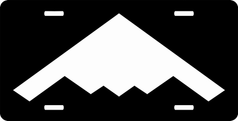 B2 Spirit Stealth Bomber Top View License Plate