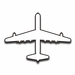 B36 Convair Strategic Bomber top view Sticker Decal