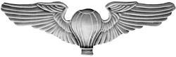Balloon Pilot Wings Pin