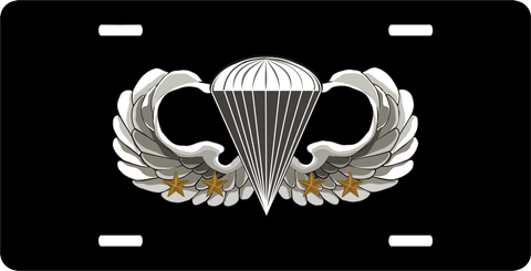 Basic Combat 4 Jump Wings License Plate
