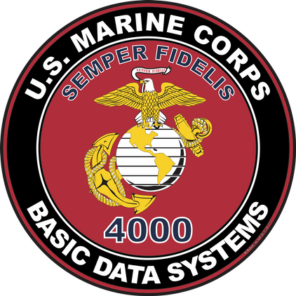 U.S.M.C. MOS 4000 Basic Data Systems Decal