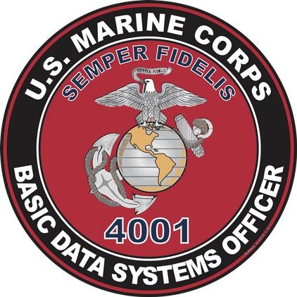 U.S.M.C. MOS 4001 Basic Data Systems Officer Decal