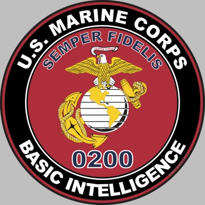 U.S.M.C. MOS 0200 Basic Intelligence Decal