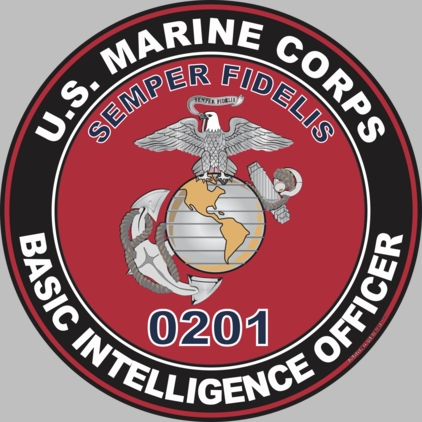 U.S.M.C. MOS 0201 Basic Intelligence Officer Decal