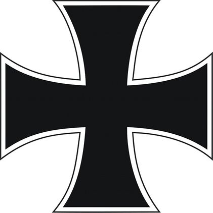 Basic Maltese Cross  Decal