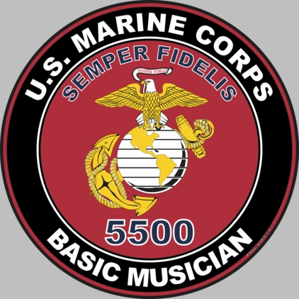 U.S.M.C. MOS 5500 Basic Musician Decal