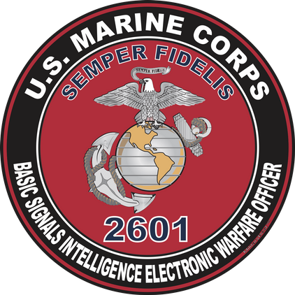 U.S.M.C. MOS 2601 Basic Signals Intelligence Electronic Warfare Officer Decal