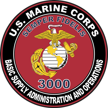 U.S.M.C. MOS 3000 Basic Supply Administration and Operations Decal