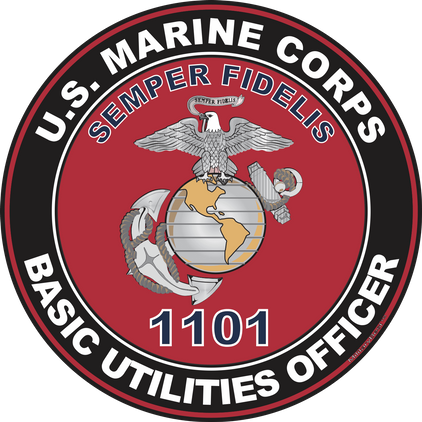 U.S.M.C. MOS 1101 Basic Utilities Officer Decal