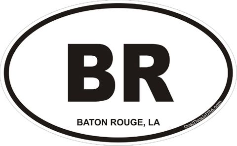 Baton Rouge Louisiana Oval Decal