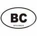 Battle Creek Michigan Oval Decal