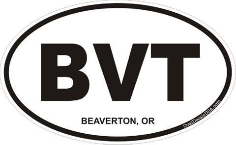 Beaverton Oregon Oval Decal