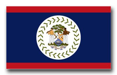Belize Flag Vinyl Transfer Decal