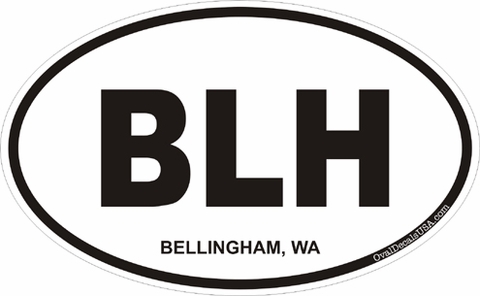 Bellingham Washington Oval Decal