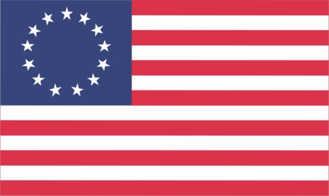Betsy Ross American Flag Decal