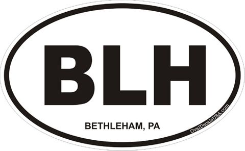 Bethleham Pennsylvania Oval Decal