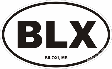 Biloxi Mississippi Oval Decal