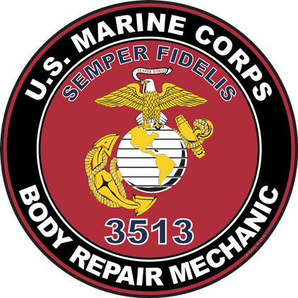 U.S.M.C. MOS 3513 Body Repair Mechanic Decal