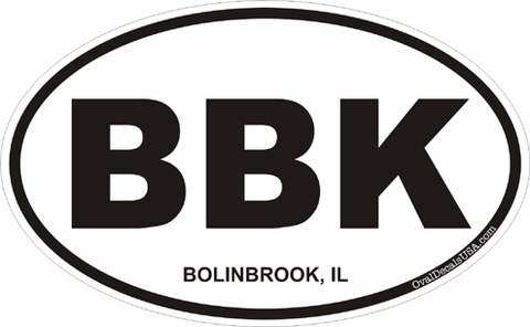 Bolinbrook Illinois Oval Decal