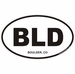 Boulder Colorado Oval Decal