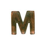 Bronze Letter M  Attachment (1/4")