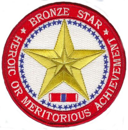 Bronze Star Medal 4" Patch