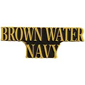 Brown Water Navy Lapel Pin
