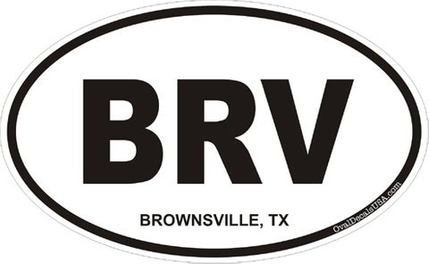 Brownsville Texas Oval Decal