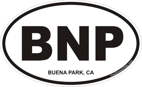 Buena Park California Oval Decal