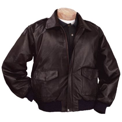 Burk's Bay Brown Leather Bomber Jacket