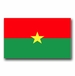 Burkina Flag Vinyl Transfer Decal