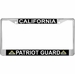 California Patriot Guard Automobile License Plate Frame