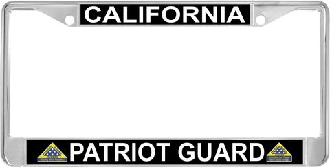 California Patriot Guard Automobile License Plate Frame