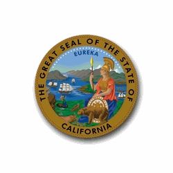 California State Seal Vinyl Transfer Decal