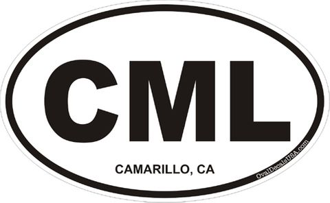 Camarillo California Oval Decal
