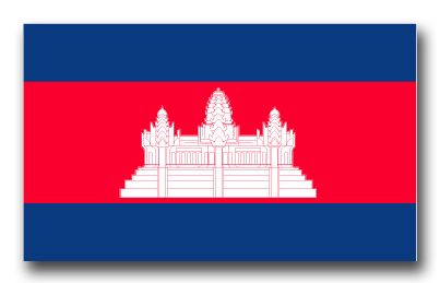 Cambodia Flag Vinyl Transfer Decal