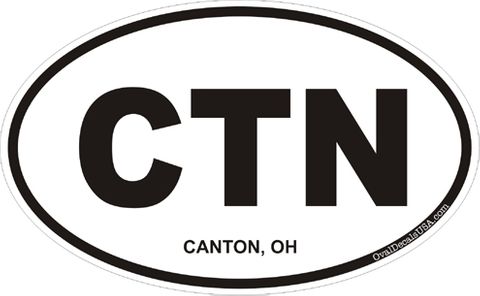 Canton Ohio Oval Decal