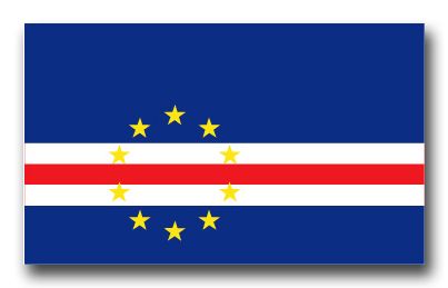 Cape Verde Flag Vinyl Transfer Decal