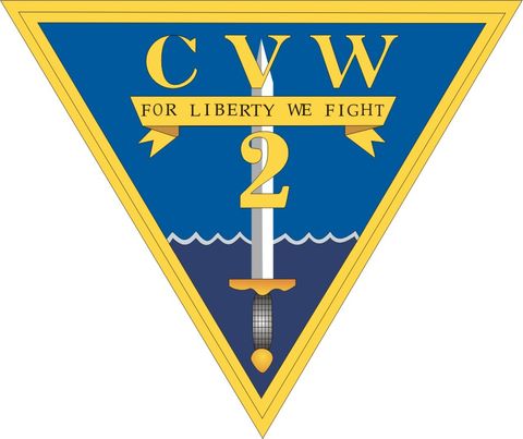 Carrier Air Wing Two CVW2 "For Liberty we Fight" Decal