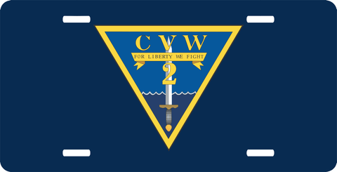 Carrier Air Wing Two CVW2 License Plate