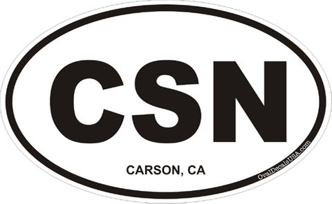 Carson California Oval Decal
