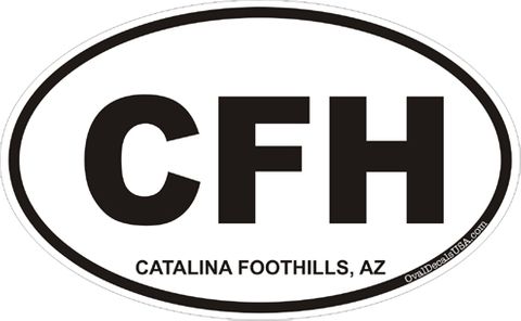 Catalina Foothills Arizona Oval Decal