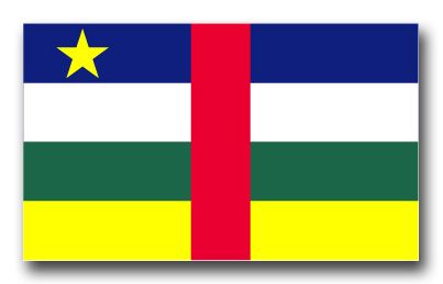 Central African Republic Flag Vinyl Transfer Decal