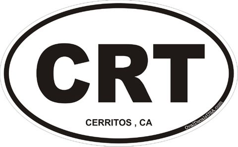 Cerritos California Oval Decal