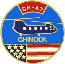 CH-47 Chinook Helicopter Pin (1" Inch)