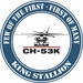 CH-53K King Stallion Round Decal Blue
