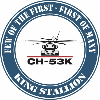 CH-53K King Stallion Round Decal Blue