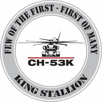 CH-53K King Stallion Round Decal Grey